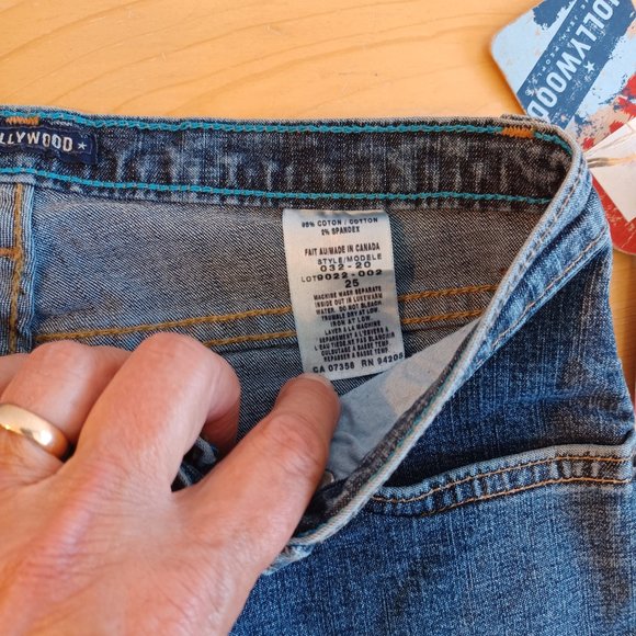 NEW WITH TAGS! Hollywood The Jeans People Size 29 Denim Jeans 4192 - Picture 5 of 8